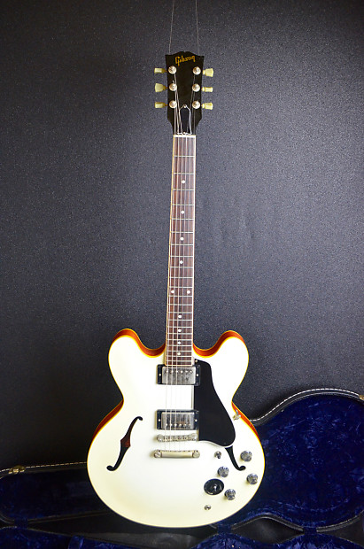 Gibson ES333/345 conversion 2003 White top, Cherry Back and Sides image 1