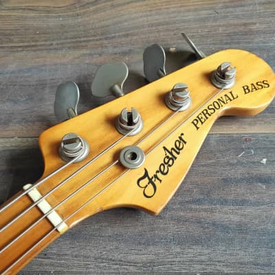 1970's Fresher Japan Personal Precision Bass (Black) image 6