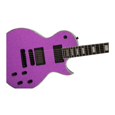 Jackson Pro Series Signature Marty Friedman MF-1 6-String, Ebony Fingerboard, Mahogany Body, and Cracked Mirror Top Electric Guitar (Right-Handed, Purple Mirror) image 7