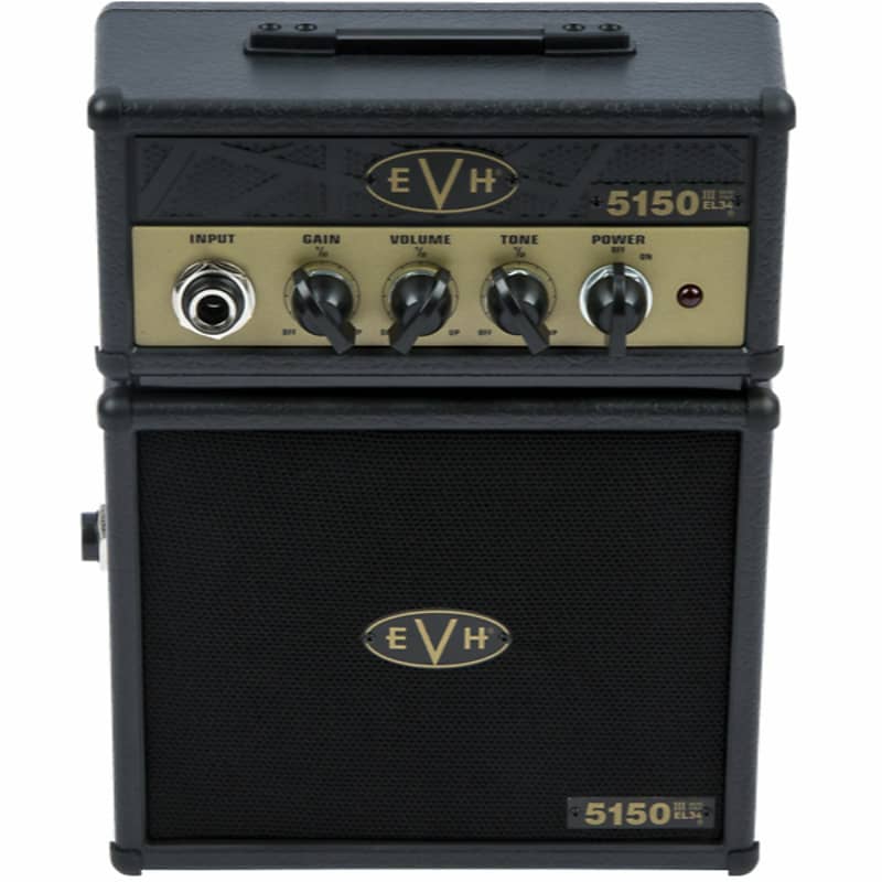 Eddie Van Halen EVH 5150 III EL34 Micro Stack Electric Guitar Amplifier, Black and Gold image 1