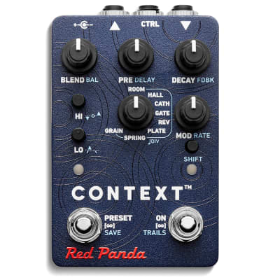 Red Panda Context 2 Reverb Guitar Effects Pedal - 364898 - 665760908463 image 1