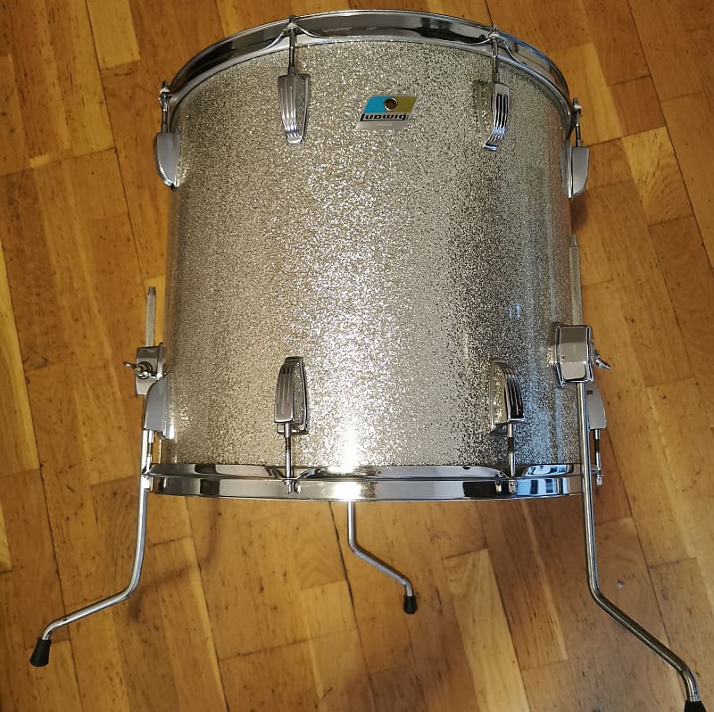 Ludwig Floor tom 16x18 Silver Sparkle