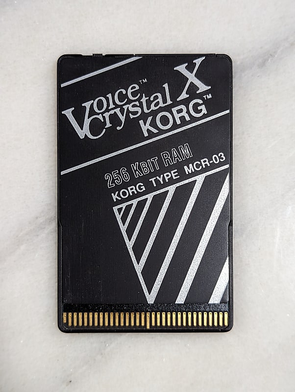 Korg M1 Voice Crystal X MCR-03 256 K/bits RAM Memory Card