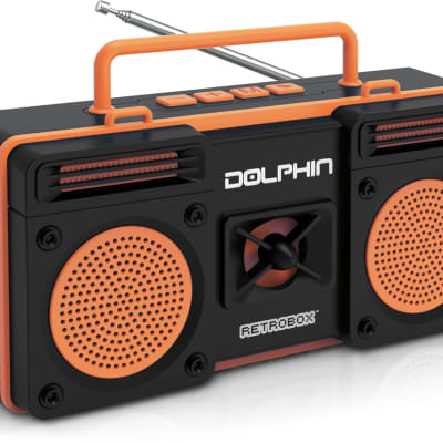 Dolphin RTX-20 Retrobox™ Portable Bluetooth Radio Choose from Colors - ORANGE image 6