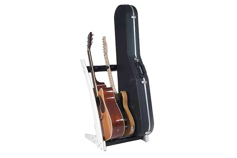 Ruach GR-2 Customisable 5 Way Guitar Rack for Guitars and Cases - Mahogany