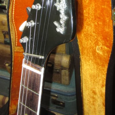 1965 Hagstrom Viking Hollowbody Electric Sunburst w. Original Hard Case image 3