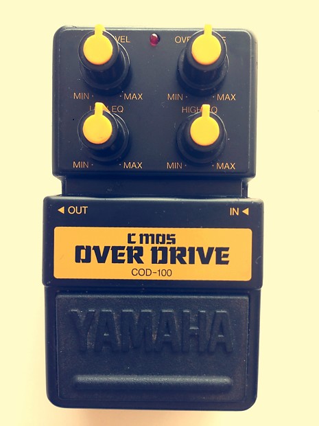 Yamaha COD-100 CMOS overdrive 80s? black / orange | Reverb