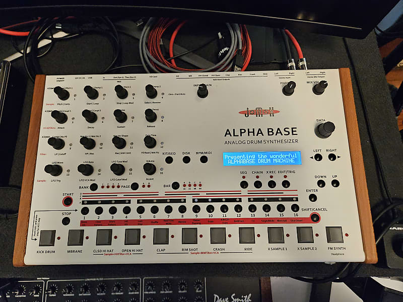 JoMox Alpha Base Analog Drum Synthesizer 2017 - Present - White / Natural image 1