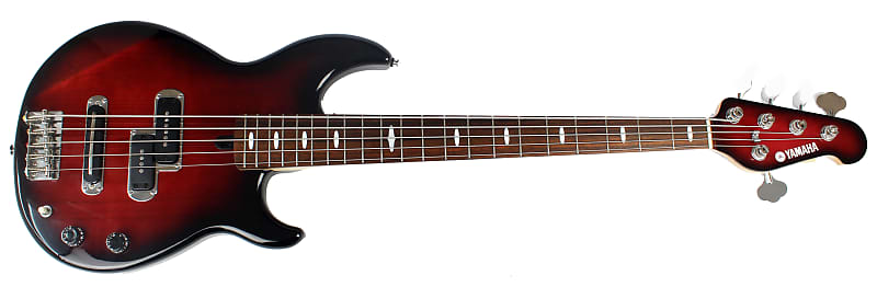 Yamaha BB415 5 String Bass Guitar in Wine Red