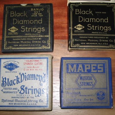 8 Boxes of Antique Strings, Black Diamond, Gibson, Mapes image 3