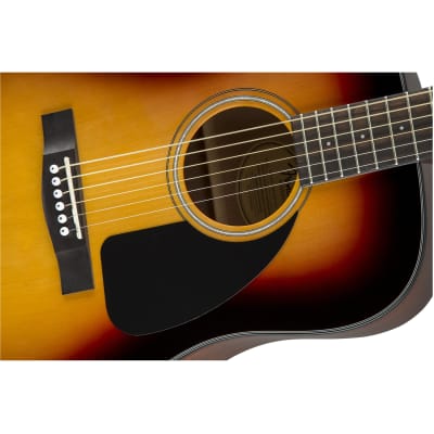Fender CD-60 Dreadnought V3 Acoustic Guitar w/Case, Walnut Fingerboard, Sunburst image 5