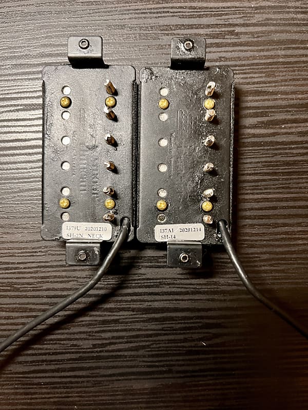 Seymour Duncan Custom 5 bridge and Jazz Neck 2021 Black SH14 SH2N Humbucker  pickup set pair