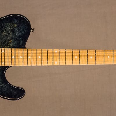 Fibenare Guitars Roadmaster '56 24-Fret Guitar w/Hard Case - Blue Tortoise / Maple Burl image 1
