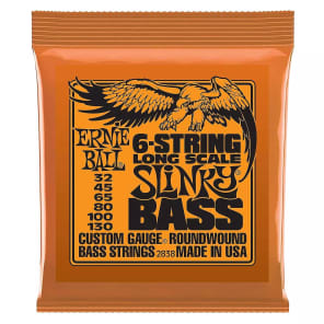 Ernie Ball 2838 6-String Long Scale Slinky Bass Strings