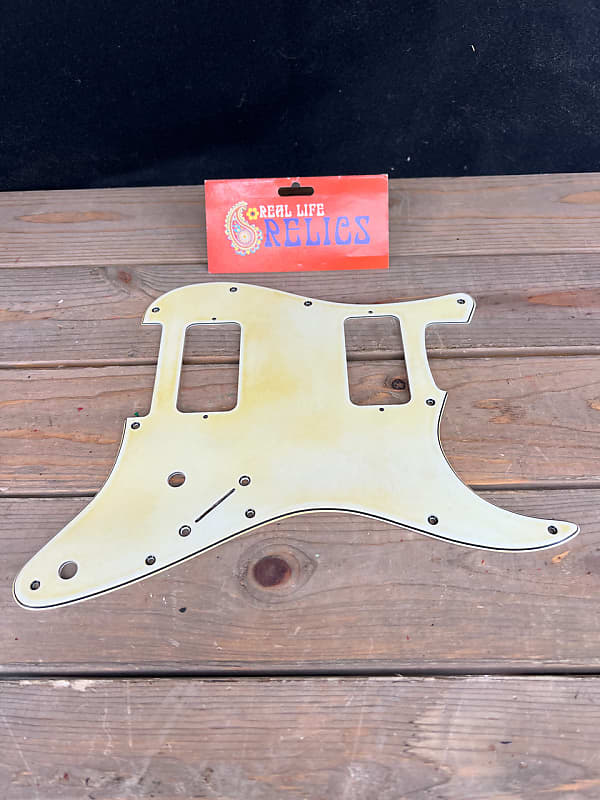 Real Life Relics Aged Parchment Stratocaster® Pickguard 3 Ply 11 Hole Filtertron Openings    [PGY4] image 1