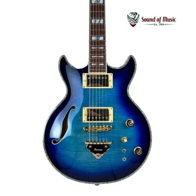 Ibanez AR520HFMLBB Artist Hollowbody Guitar - Light Blue Burst for sale