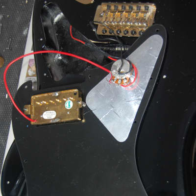 Fender Squier Stratocaster Loaded Body Black Beauty One Humbucker Strat image 16