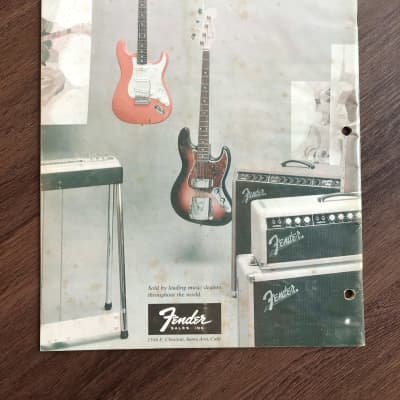 1961 - 1962 Fender Catalog Case Candy Brochure image 8