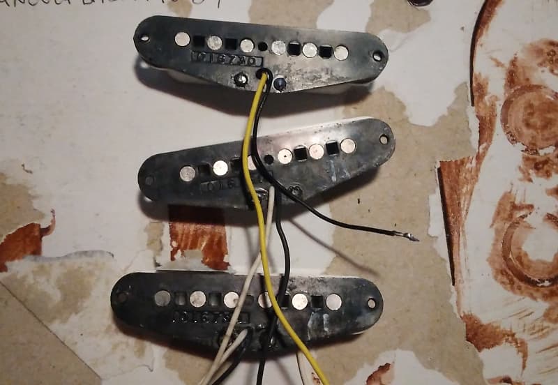 Set 1980 X1 016730 Pickup Fender Stratocaster 1979-1982 Era Fullerton Dan  Smith