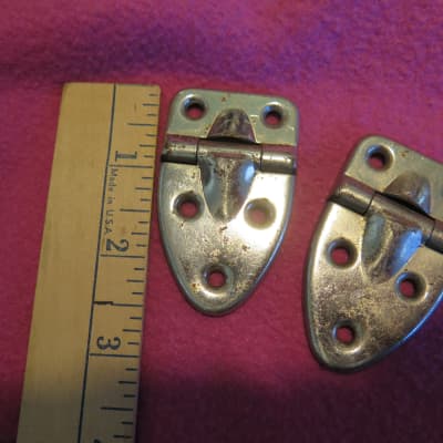 vintage 1967 fender case hinge set for telecaster | Reverb