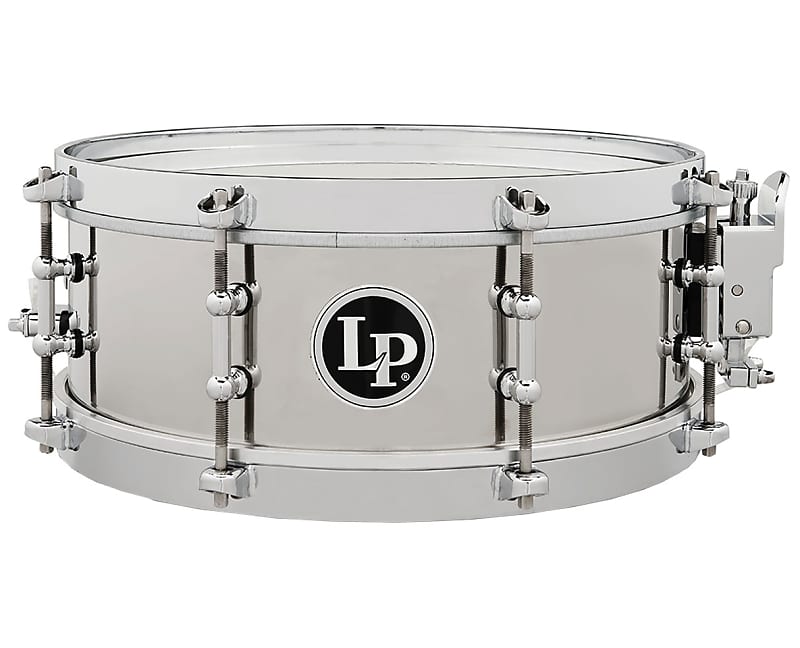 Latin Percussion 4.5" x 12" Stainless Steel Salsa Snare image 1