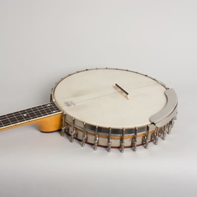 Fairbanks/Vega  Whyte Laydie Style R Conversion 5 String Banjo (1920), ser. #44339, tweed hard shell case. image 7
