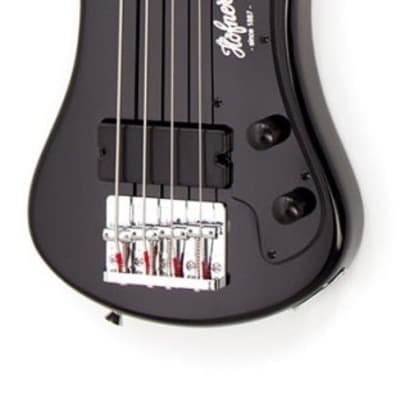 Hofner HOF-HCT-SHB- BK-O Shorty Electric Travel Bass Guitar - Black - with Gig Bag for sale