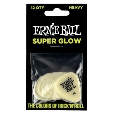 Ernie Ball P09226 Super Glow Picks Heavy 12-Pack image 2