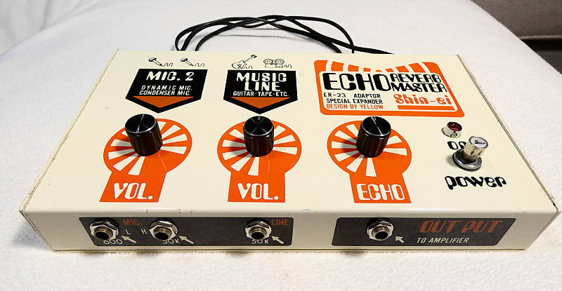 Shin-Ei ER-23 Echo Reverb Master 70's New Capacitors Japan Spring Reverb  Tank Pedal