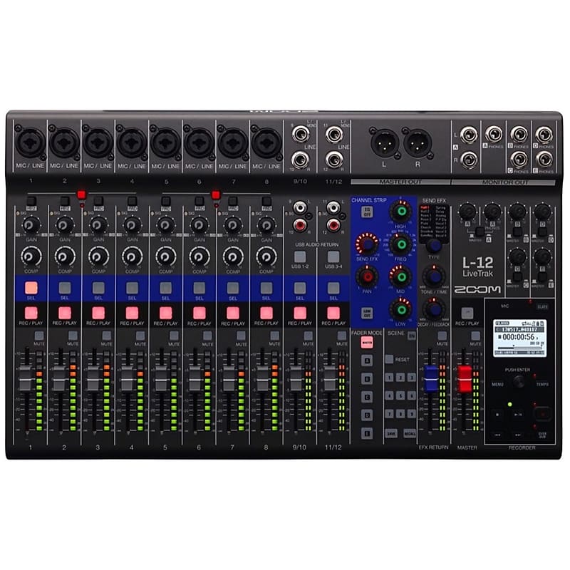 Zoom LiveTrak L-12 Digital Mixer, 12-Channel image 1