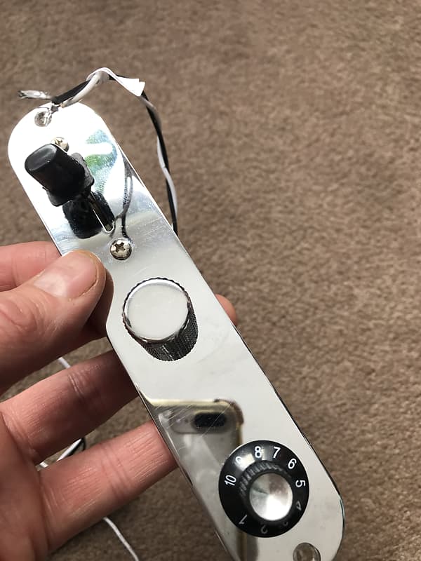 Fender Squire Telecaster 2007 Chrome control plate Reverb UK