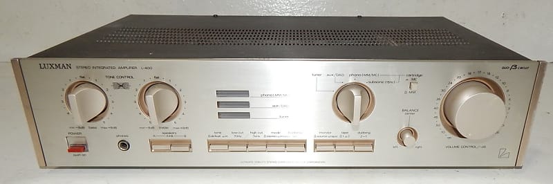 Luxman L-400 stereo integrated amplifier image 1