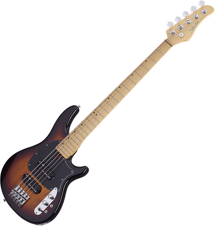 Schecter CV-5 Electric Bass 3-Tone Sunburst image 1