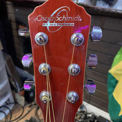 Oscar Schmidt Sunburst Acoustic Guitar w/Case image 4