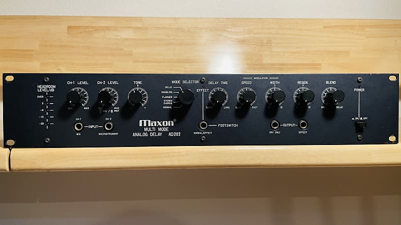 MAXON / IBANEZ AD202 Rack Multi-Effect, BBD Delay/Doubler/Flanger/Chorus  SoundGas