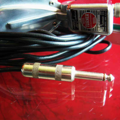 Vintage RARE 1940's Turner 34X crystal / modified dynamic microphone Satin Chrome w cable & box 22D 33D 25D 95D image 14