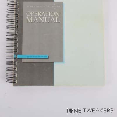 Emu Emax II Sampler Operation Manual Owners Book Guide VINTAGE SYNTH DEALER