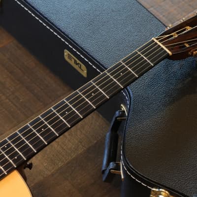 2012 Bourgeois Custom DS Acoustic/ Electric Guitar Adirondack Spruce & Figured Mahogany + Hard Case image 3