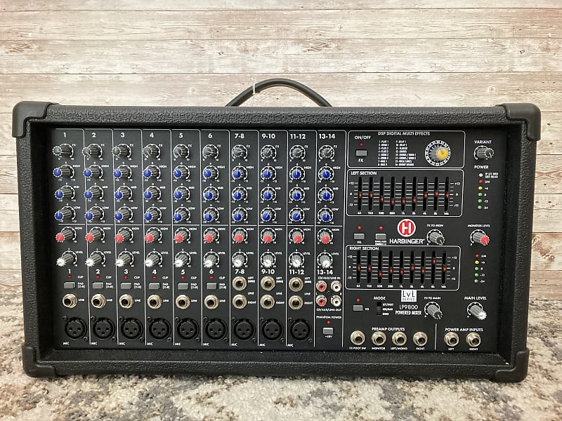 Harbinger LP9800 14-Channel Powered Mixer