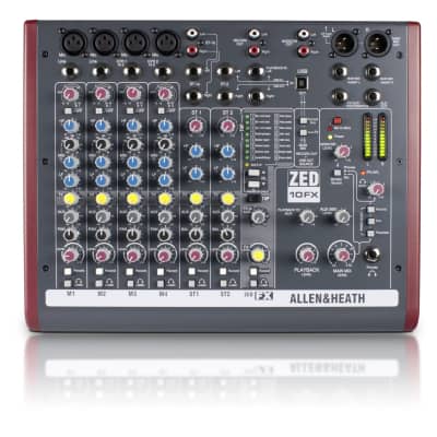 Allen u0026 Heath ZED-10FX 10-Channel Mixer w/ Effects | Reverb