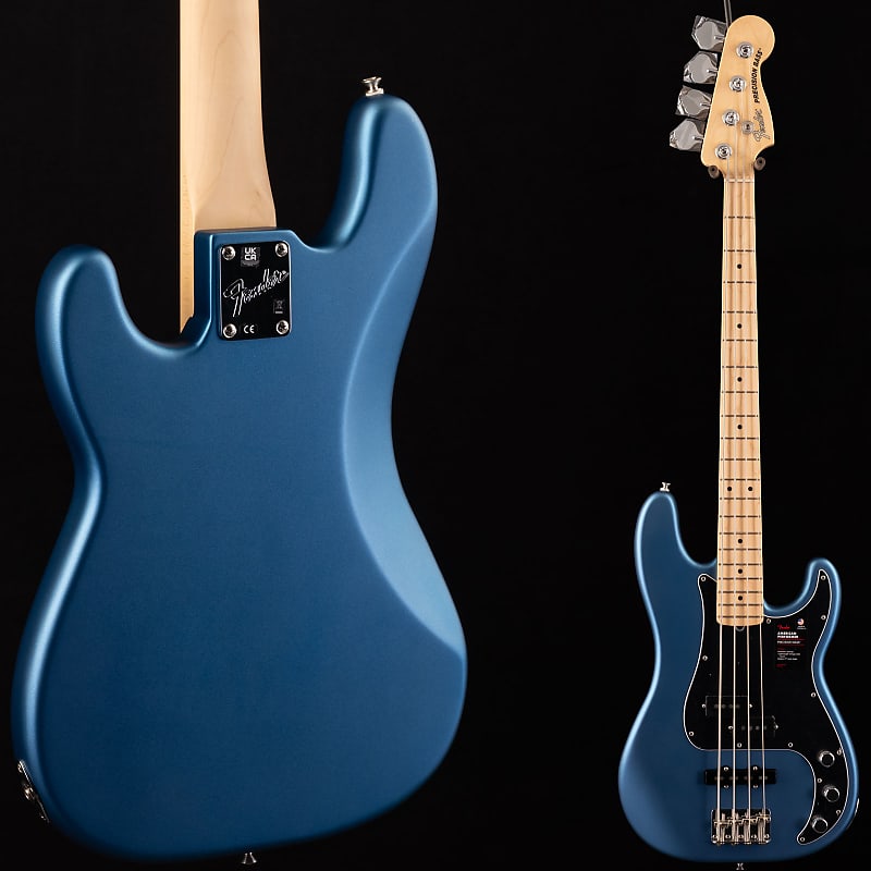 Fender American Performer Precision Bass Satin Lake Placid Blue  670 image 1