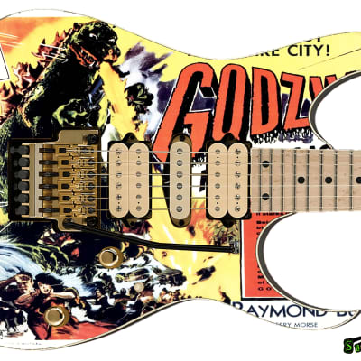 Sticka Steves Guitar Skin Axe Wrap Re-skin Vinyl Decal DIY Godzilla King of Monsters 212 image 3