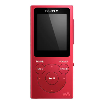 Sony NW-E394 8GB Walkman Audio Player (Red) with Sony MDREX15AP Fashion Color EX Series Earbud Headset with Microphone (Black) image 3