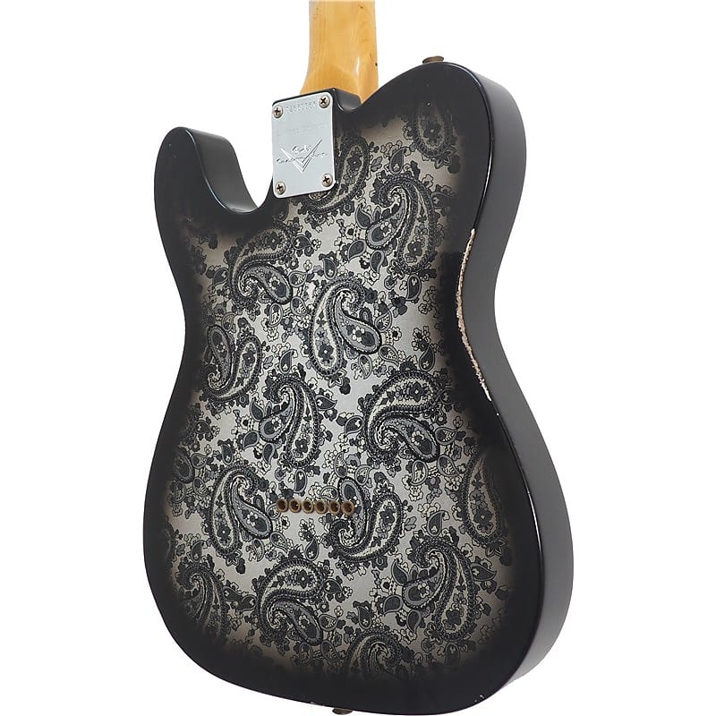 Fender Custom Shop LTD '68 Telecaster Relic, Black Paisley | Reverb