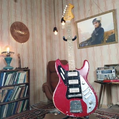 Jolana Alfa rare vintage electric guitar strat jaguar jazz GDR 70 for sale