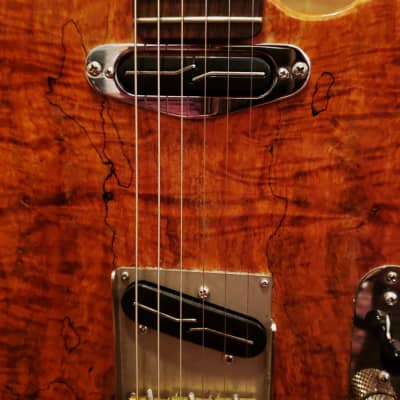 Custom Luthier Built Telecaster 2012 - Spalted Maple over Mahogany.Nitro Lacquer image 3