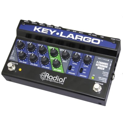 RADIAL ENGINEERING KEY-LARGO 3 Channel USB / MIDI Keyboard Instrument Mixer image 5