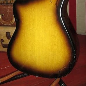 Vintage 1960s Teisco Audition Solidbody Double Pickup with Gold Foil Pickups image 5
