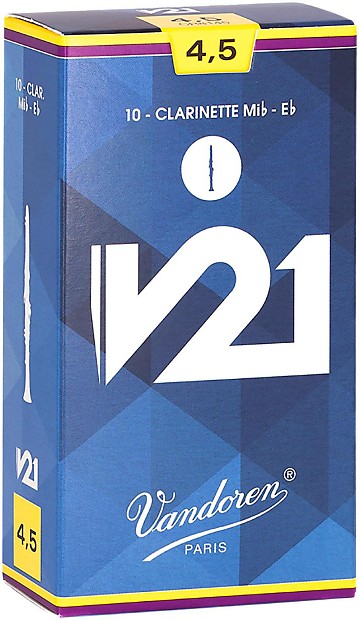 Vandoren CR8145 V21 Series Eb Clarinet Reeds - Strength 4.5 (Box of 10) image 1