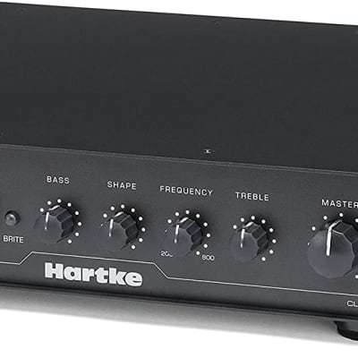 Hartke LX8500 800-Watt Lightweight Bass Head with Tube Preamp Black image 5